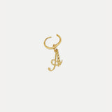 Single Initial Earring