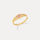 Blooming Heart Ring
