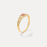 Blooming Heart Ring