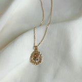 Flower Portrait Pendant