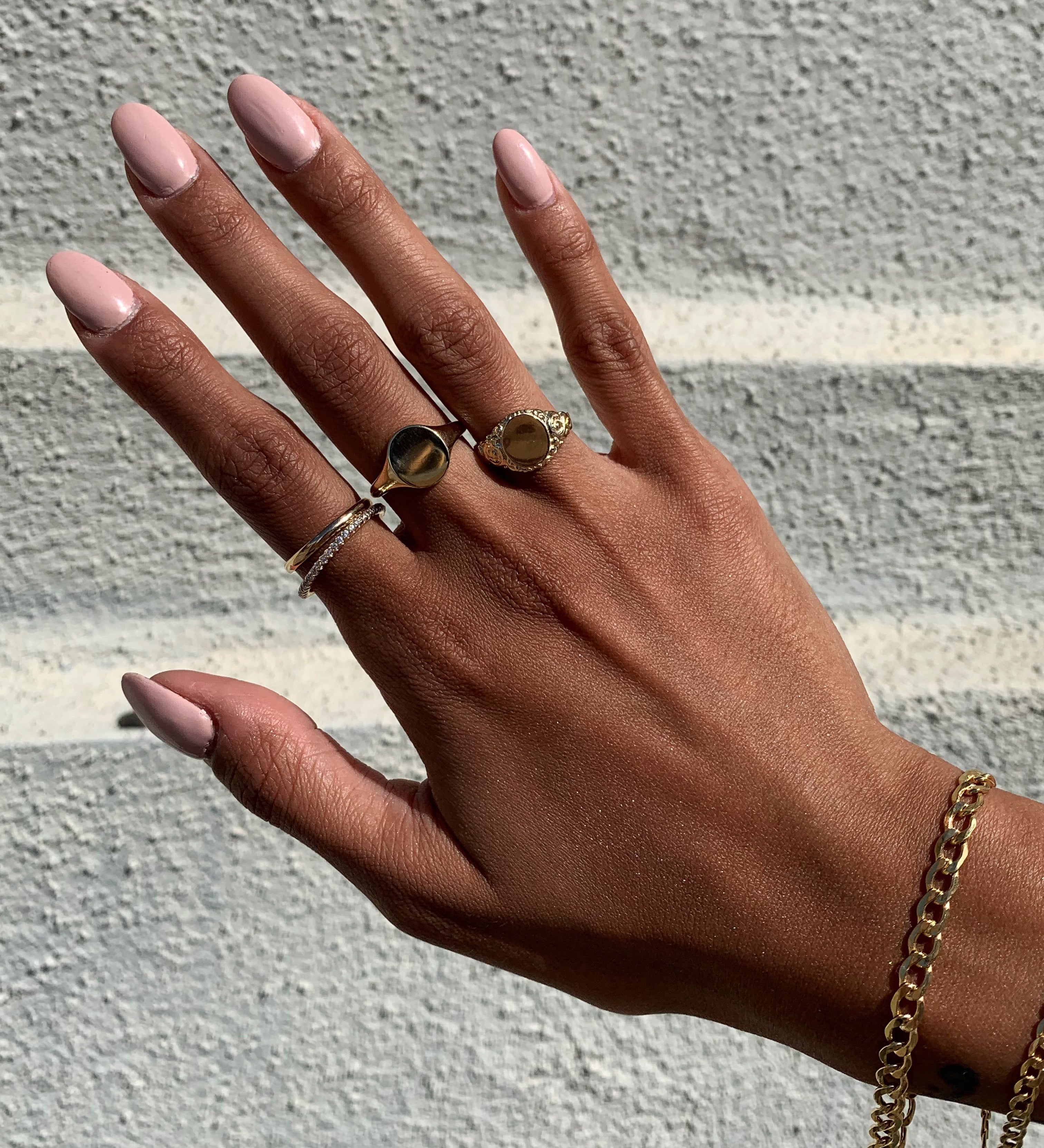 alliciante 14k gold rings stack