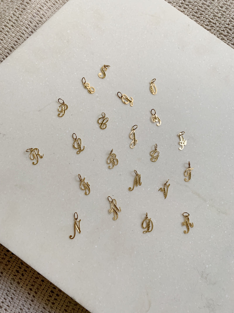 THE SINGLE INITIAL EARRING
