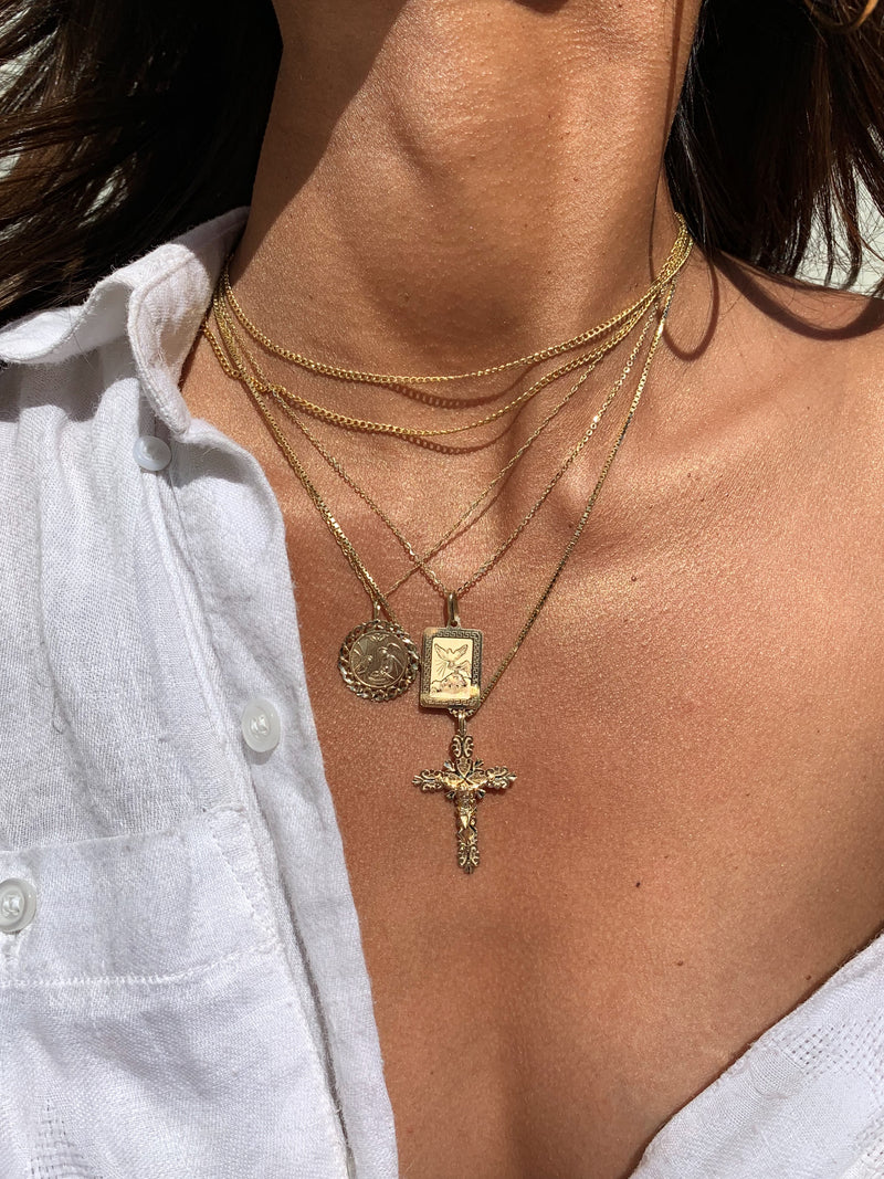 alliciante 14k gold necklaces stack