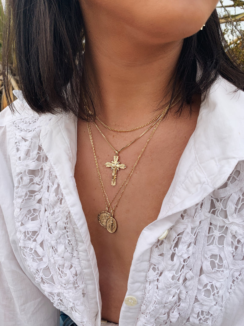 alliciante 14k gold necklaces stack