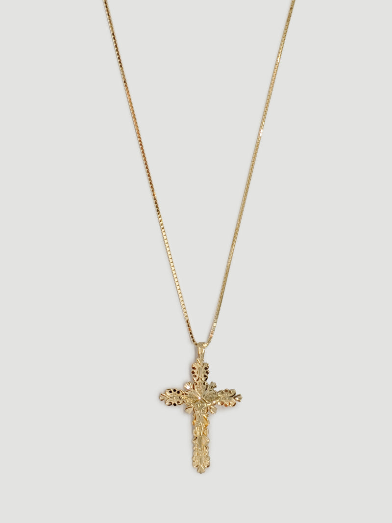 14k gold cross pendant crucifix jesus necklace stack jewelry alliciante 