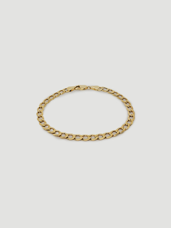 alliciante 14k gold the cuban chain bracelet