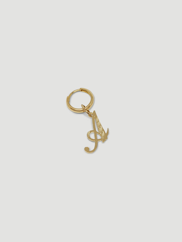 THE SINGLE INITIAL EARRING