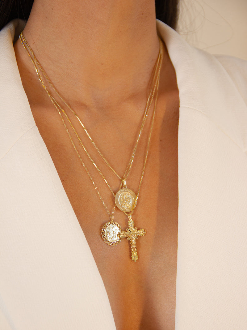 alliciante 14k gold necklaces stack