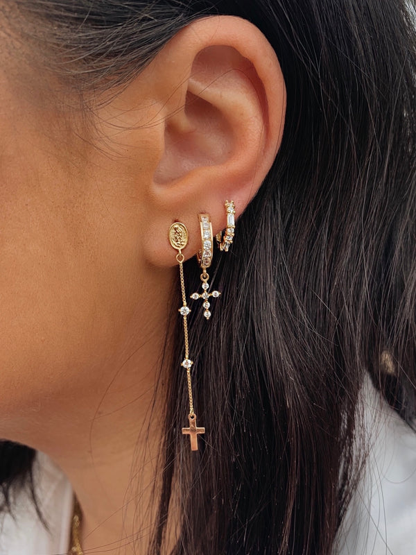 THE ROSARY HANGING EARRINGS