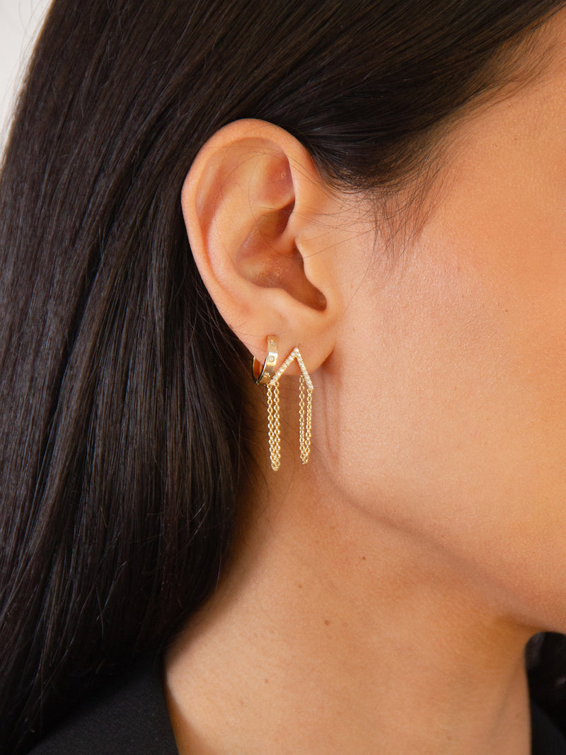 alliciante 14k gold the after party earrings stack