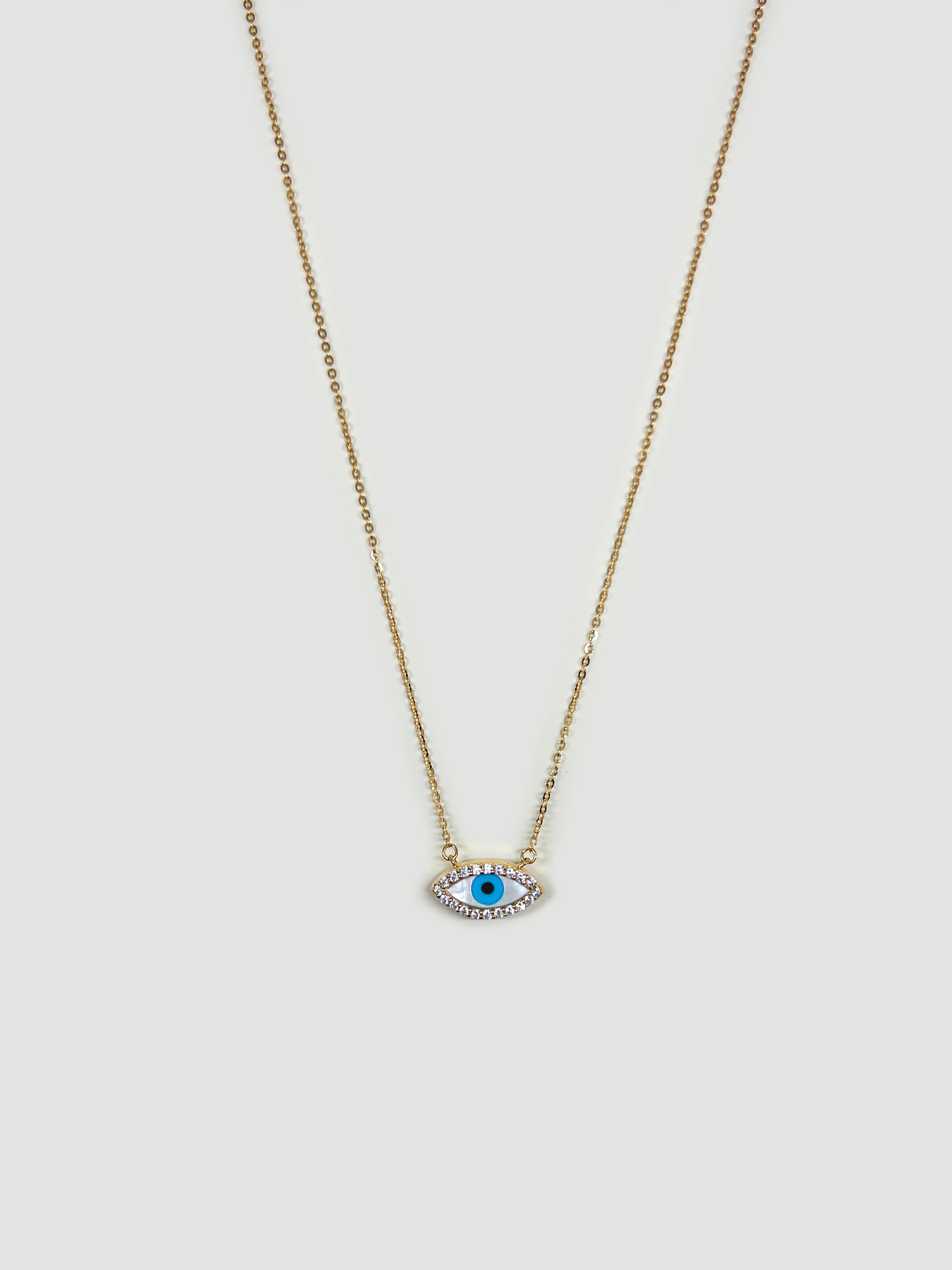 Silver Evil Eye Pendant Necklace | Classy Women Collection