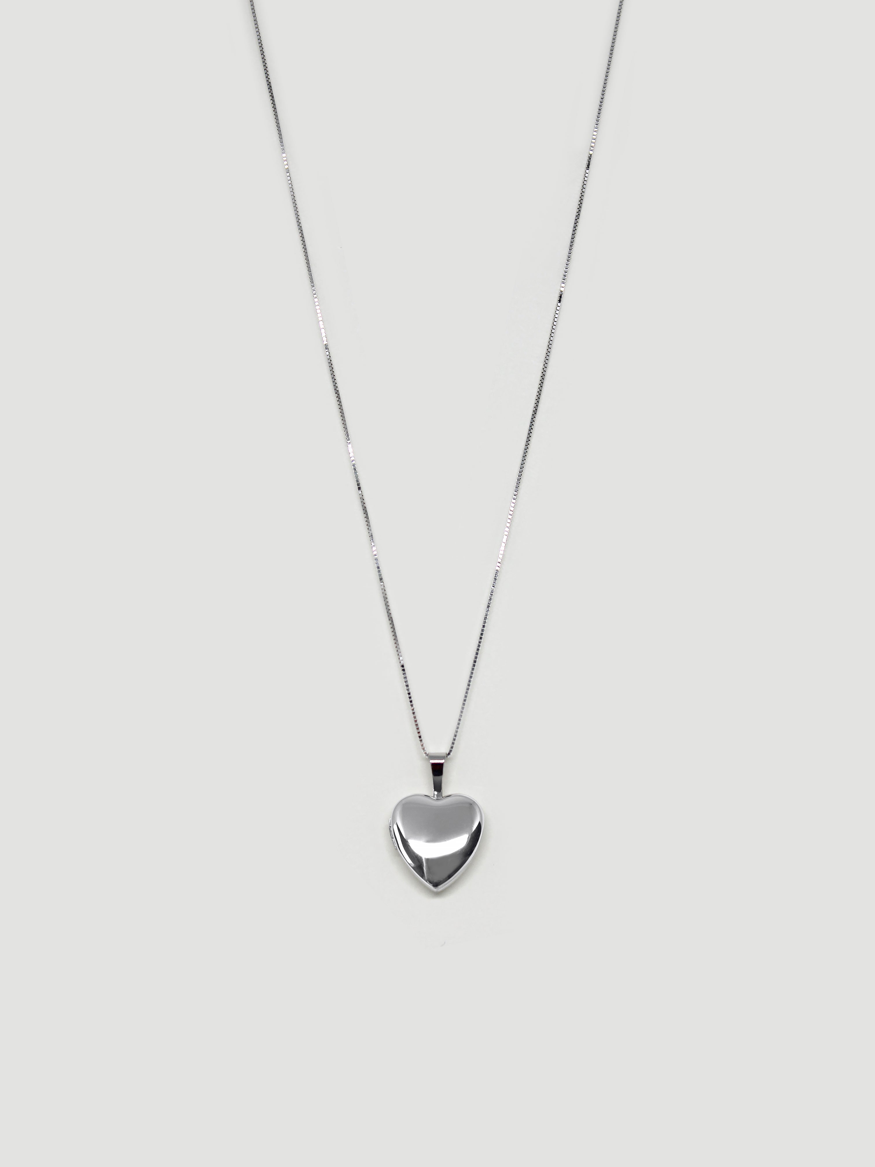 Heart Locket Necklace - Silver | Monica Rich Kosann
