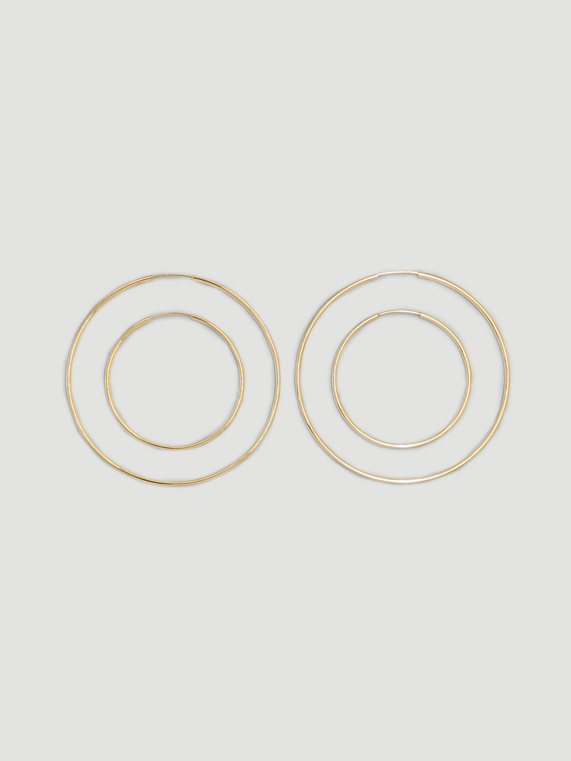 alliciante 14k gold the lightweight hoops