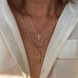 Diamond Cut Cross Pendant
