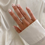 alliciante 14k gold rings stack