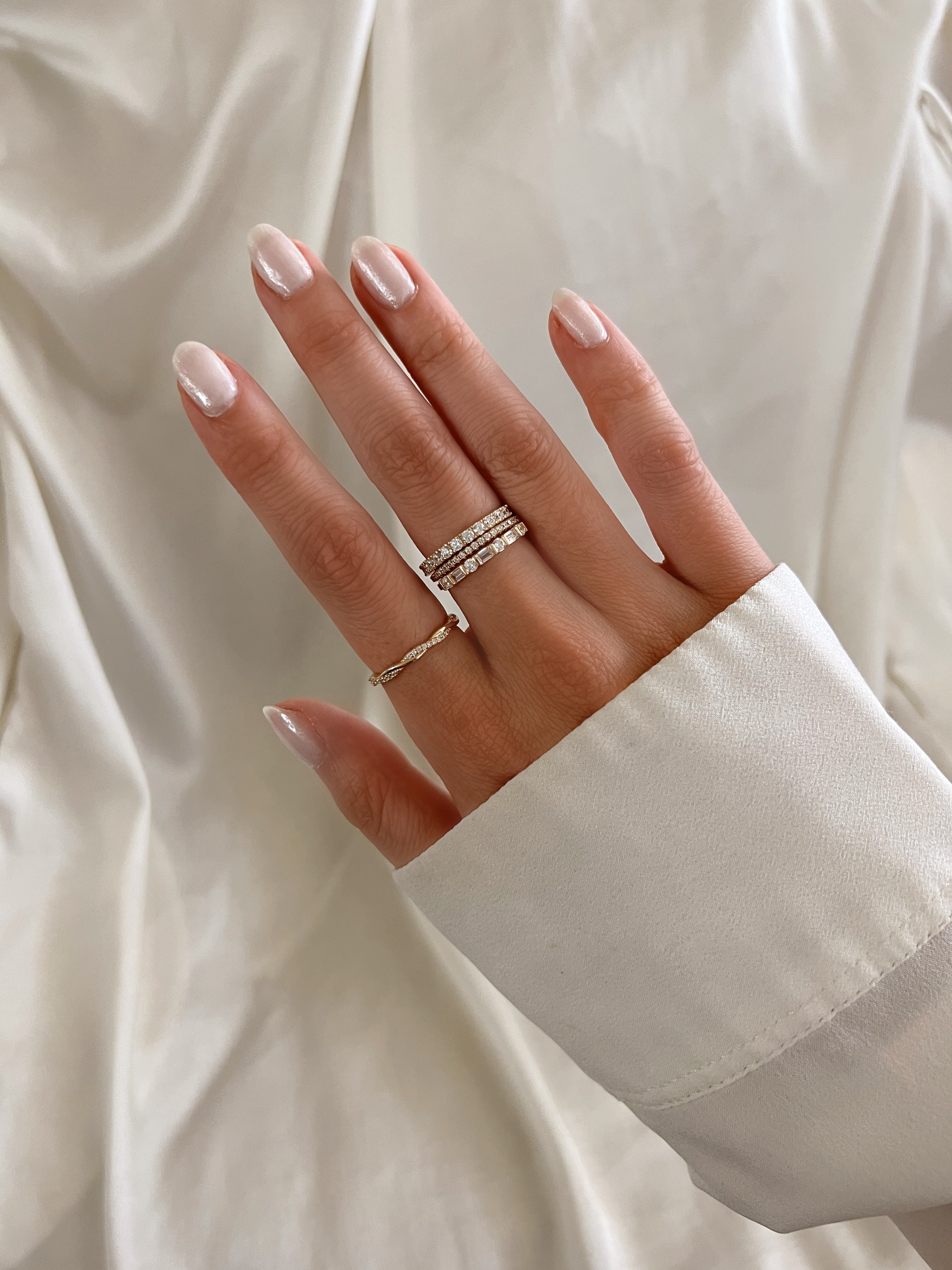 alliciante 14k gold rings stack