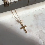 Diamond Cut Cross Pendant