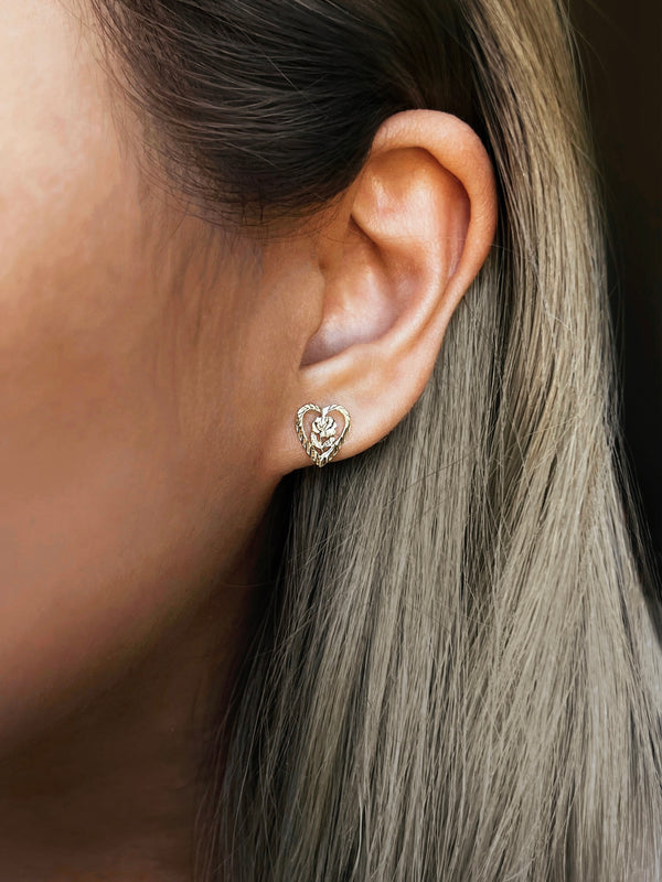 THE ROSY HEART STUDS
