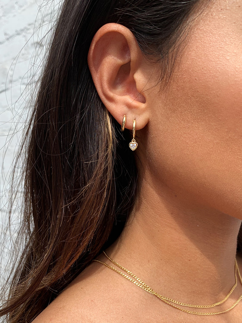 alliciante 14k gold earrings stack